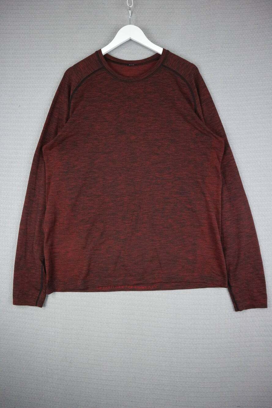 Lululemon Mens Burgundy Activewear Longsleeve Running XL